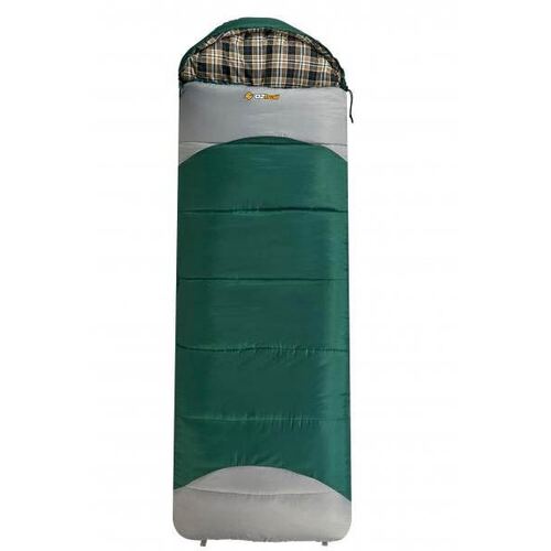 Oztrail Alpine View Hooded -12C Sleeping Bag Green