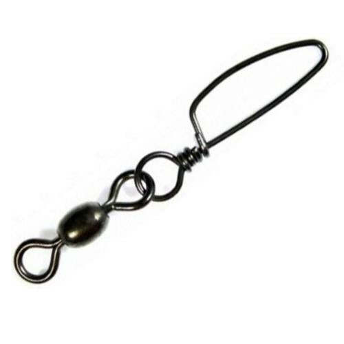 Seahorse Black Crane Swivel With Coastlock Snap Size 1