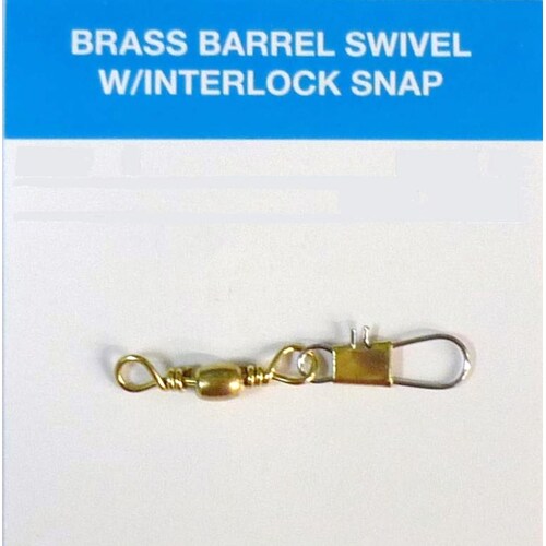 Seahorse Brass Interlock Snap Swivel Size #01