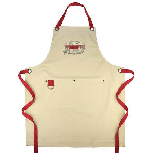 Van Go Collections Embroidered Apron  Mini Caravan  Spring