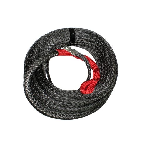 Winch Rope Polyurethane Coated 10mm x 30m Grey (Each) - SUP-SWR10-30BK