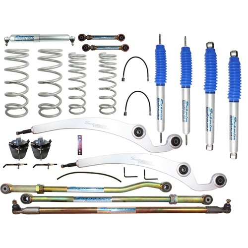 Superior Nitro Gas Twin Tube Dropped Radius 3 Inch (75mm) Lift Kit Suitable For Nissan Patrol GQ (Kit)