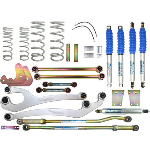 Superior Nitro Gas Twin Tube Superflex 4 Inch (100mm) Lift Kit Suitable For Toyota LandCruiser 80/105 Series (Kit)