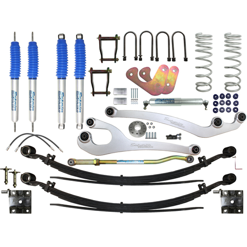 Superior Nitro Gas Twin Tube Superflex 5 Inch (125mm) Lift Kit Suitable For Toyota LandCruiser 78/79 Series 6 Cyl (Kit)