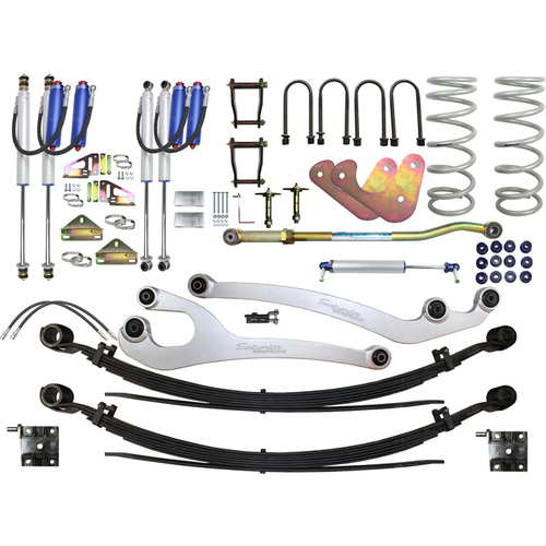 Superior Remote Reservoir 2.0 Superflex 3 Inch (75mm) Lift Kit Suitable For Toyota LandCruiser 78/79 Series 6 Cyl (Kit)