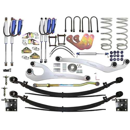 Superior Remote Reservoir 2.0 Superflex 4 Inch (100mm) Lift Kit Suitable For Toyota LandCruiser 78/79 Series 6 Cyl (Kit)