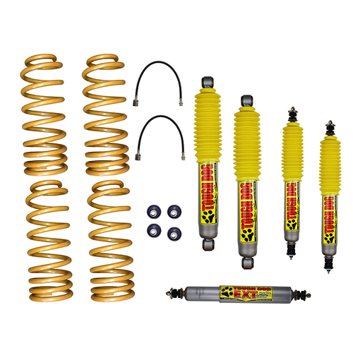 Superior 3 Inch (75mm) Lift Kit Suitable For Nissan Patrol GU 98-99 Wagon/98 on Ute with Tough Dog Shocks (Kit) - SUPNISGU13ES2A