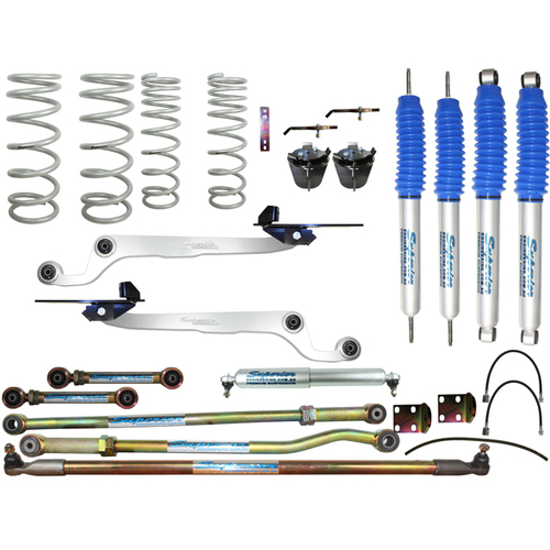 Superior Nitro Gas Twin Tube Hybrid Dropped Radius 4 Inch (100mm) Lift Kit Suitable For Nissan Patrol GQ (Kit)