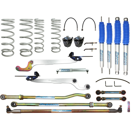 Superior Nitro Gas Twin Tube Hybrid Superflex 3 Inch (75mm) Lift Kit Suitable For Nissan Patrol GU 2000 on Wagon (Kit)