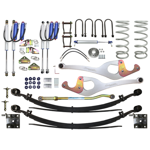 Superior Remote Reservoir 2.0 Hyperflex 4 Inch (100mm) Lift Kit Suitable For Toyota LandCruiser 78/79 Series 6 Cyl (Kit)