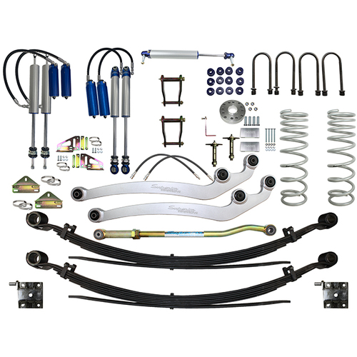 Superior Remote Reservoir 2.5 4 Inch (100mm) Lift Kit Suitable For Toyota LandCruiser 76 Series Pre 07/2016 (Kit)