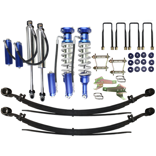 Superior Adjustable Monotube 2.5 Remote Reservoir 2 Inch (50mm) Lift Kit Suitable For Toyota Hilux 2015 on (Kit)