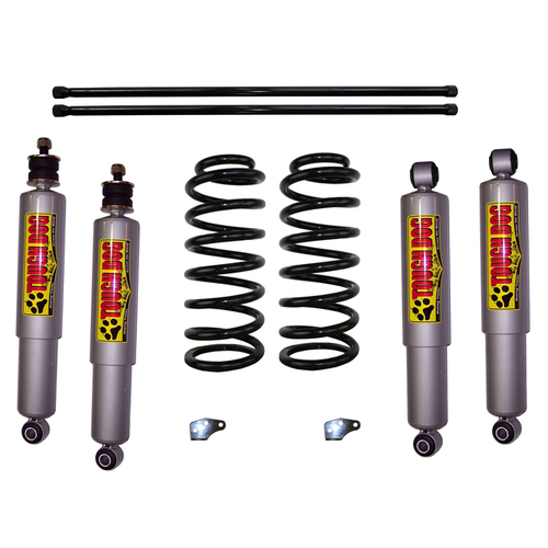 Superior 2 Inch (50mm) Lift Kit Suitable For Toyota LandCruiser 100 Series IFS (Stage 2) with Tough Dog Shocks (Kit) - 100IFSTDS2