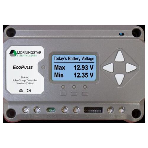 Morningstar Ecopulse Solar Controller - Metered 30A