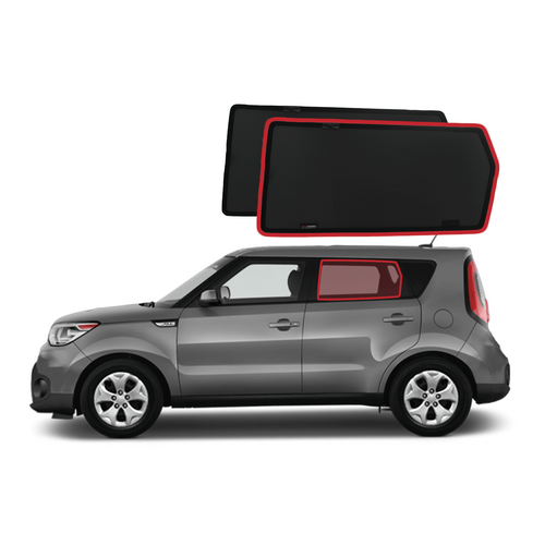 KIA Soul 2nd Generation Car Rear Window Shades (PS; 2013-2019)