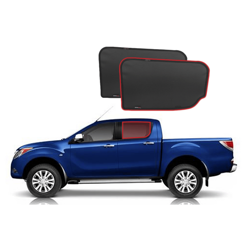 Mazda BT50 2nd Generation Car Rear Window Shades (UP/UR; 2011-2020)