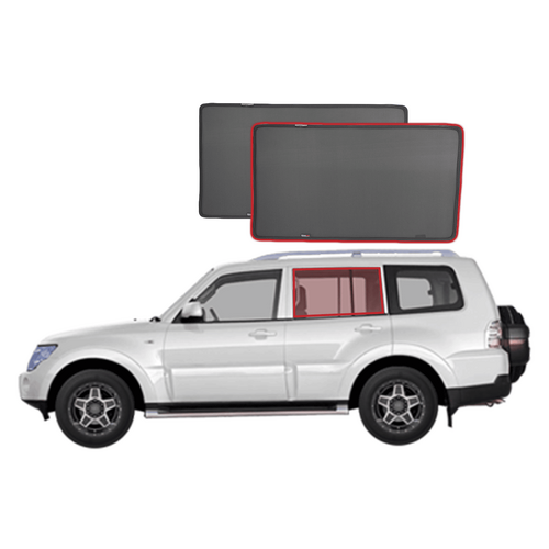 Mitsubishi Pajero/Montero/Shogun 4th Generation Car Rear Window Shades (V80; 2007-2021)