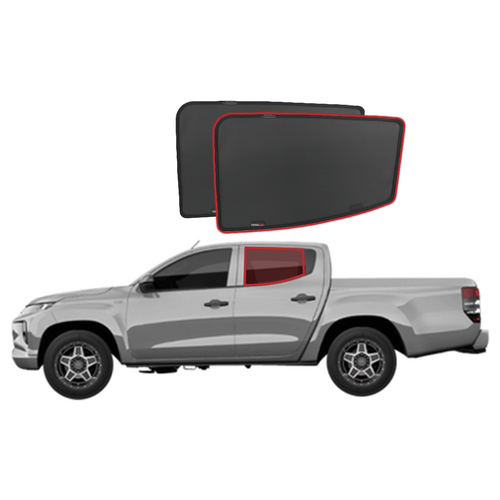 Mitsubishi Triton/L200/Strada 5th Generation | FIAT Fullback | RAM 1200 Car Rear Window Shades (2015-Present)