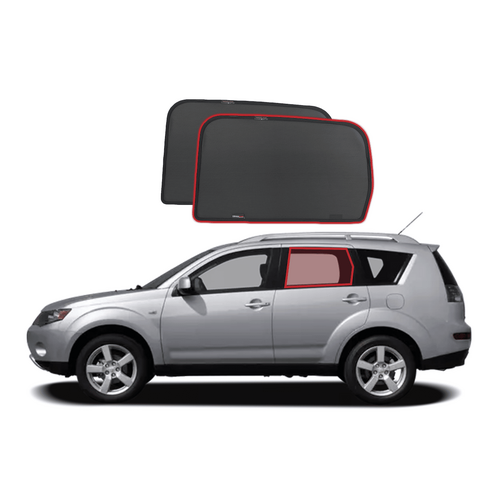 Mitsubishi Outlander 2nd Generation | Peugeot 4007 | Citroen C-Crosser Car Rear Window Shades (CW/XG/XH; 2006-2012)