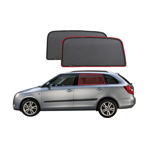 Skoda Fabia Wagon 2nd Generation Car Rear Window Shades (5J; 2007-2015)