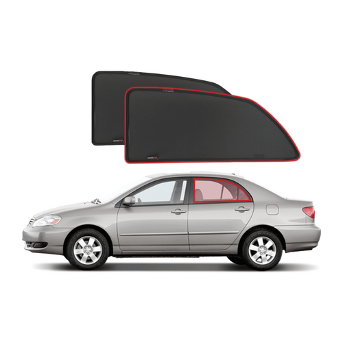 Toyota Corolla Sedan 10th Generation Car Rear Window Shades (E140/E150; 2006-2013)