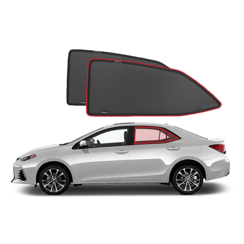 Toyota Corolla Sedan 11th Generation Car Rear Window Shades (E170; 2013-2019)