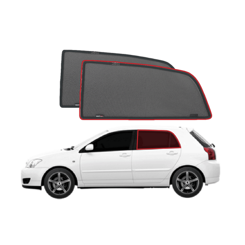 Toyota Corolla Hatchback 9th Generation Car Rear Window Shades (E120; 2000-2007)