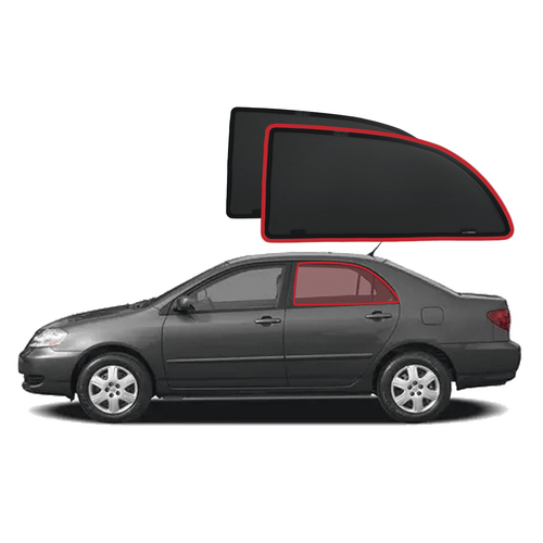 Toyota Corolla Sedan 9th Generation Car Rear Window Shades (E120/E130; 2000-2007)