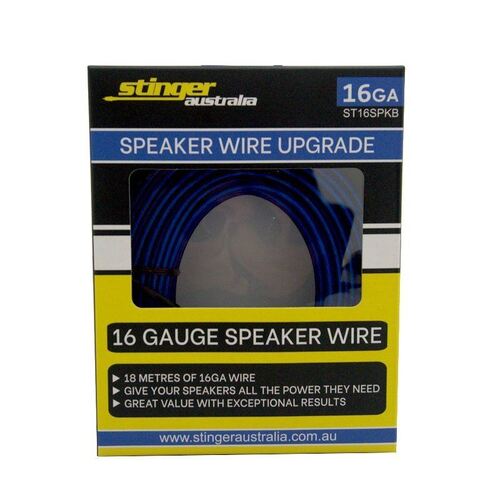 16GA BLACK SPEAKER WIRE – Stinger