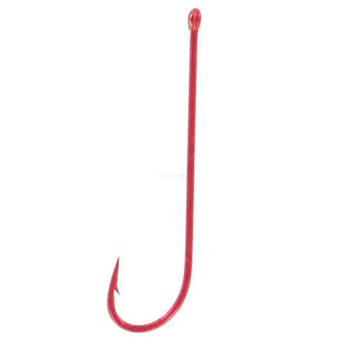 Shogun Chemically Sharpened Hook Red Long/S 2/0 Box 25 (No1 S)