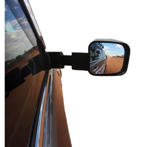 MSA Towing Mirrors to Suit Toyota Fortuner 15 - Current (Black - Electric - Indicators)