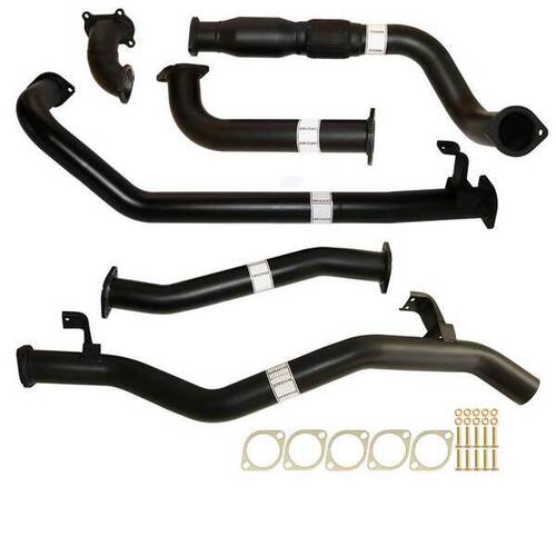 3" Turbo Back Carbon Offroad Exhaust Cat & Pipe For Fits Toyota Landcruiser 79 Series Hdj79R Single Cab Ute 4.2L 2001 -2007 