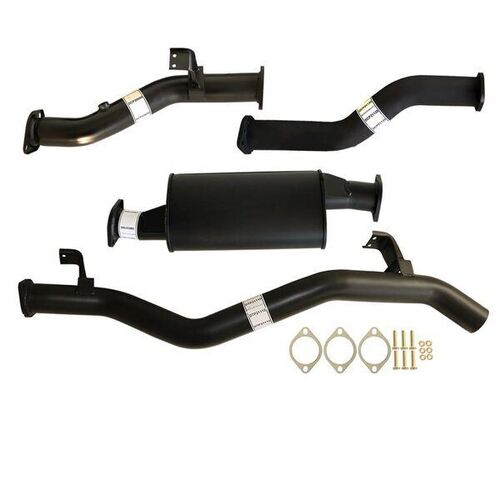 3" #Dpf# Back Carbon Offroad Exhaust With Muffler For Fits Toyota Landcruiser 79 Series VDJ76 Double Cab Ute 4.5L V8 10/2016> 