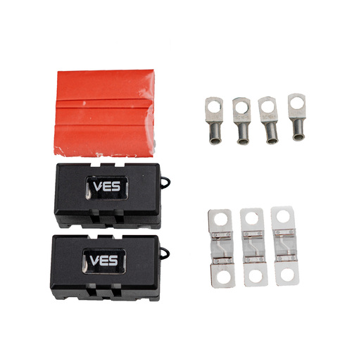 Midi Fuse Kit 80 AMP 2 Holder 3 Fuses 4 Terminals 4 Heatshrink