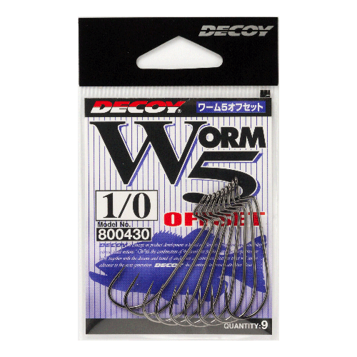 Decoy 80042 Worm Hook 5 #1 Pkt 9