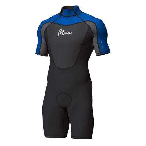 Maddog Mens Superstretch Springsuit 2mm Wetsuit Black/Blue - Large