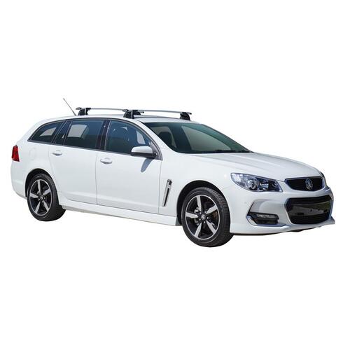 Yakima ThruBar 120cm Silver Pair (S16Y) To Suit Holden Commodore VF II 04/2017-02/2018