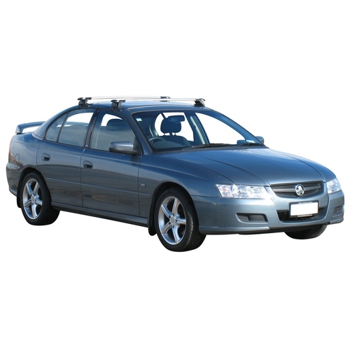 Yakima ThruBar 120cm Silver Pair (S16Y) To Suit Holden Commodore VX/VY/VZ 11/2000-07/2006