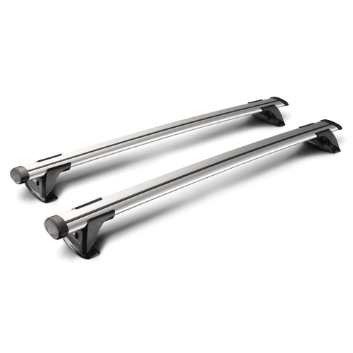 Yakima ThruBar 120cm Silver Pair (S16Y) To Suit Holden Cruze 5dr Hatch /2009-/2016