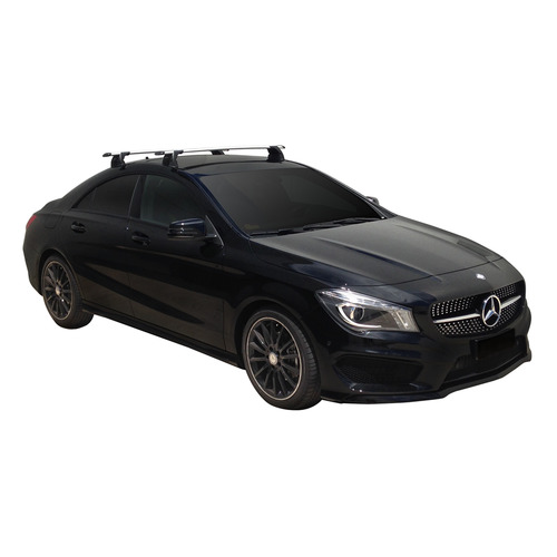 Yakima ThruBar 120cm Silver Pair (S16Y) To Suit Mercedes-Benz CLA 4dr Coupe /2013-/On