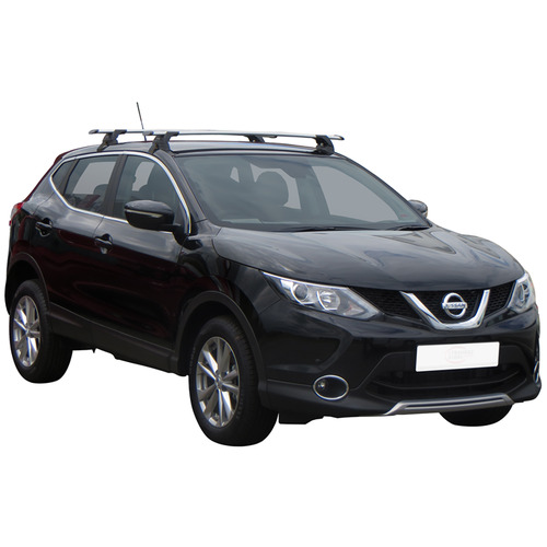 Yakima ThruBar 135cm Silver Pair (S17Y) To Suit Nissan Qashqai 5dr SUV 06/2014-/2022