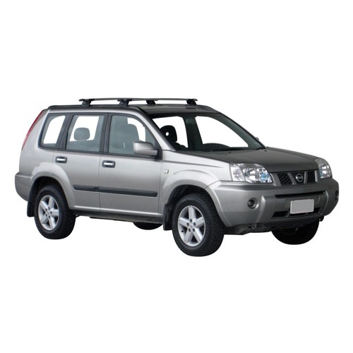 Yakima ThruBar 120cm Silver Pair (S16Y) To Suit Nissan X-Trail 5dr SUV 10/2001-09/2007