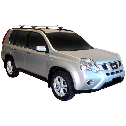 Yakima ThruBar 120cm Silver Pair (S16Y) To Suit Nissan X-Trail 5dr SUV /2010-03/2014