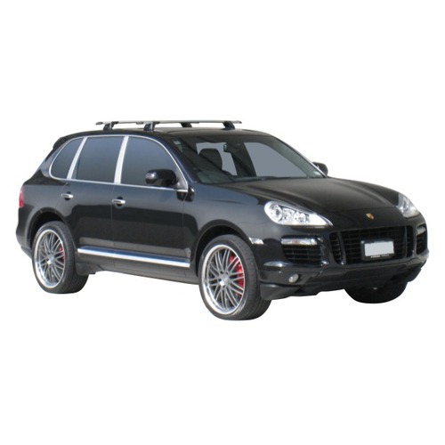 Yakima ThruBar 120cm Silver Pair (S16Y) To Suit Porsche Cayenne 5dr SUV /2002-/2010