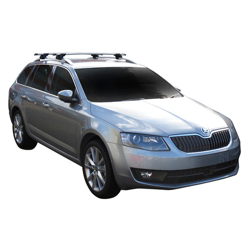 Yakima ThruBar 120cm Silver Pair (S16Y) To Suit Skoda Octavia 5dr Wagon /2013-/2019