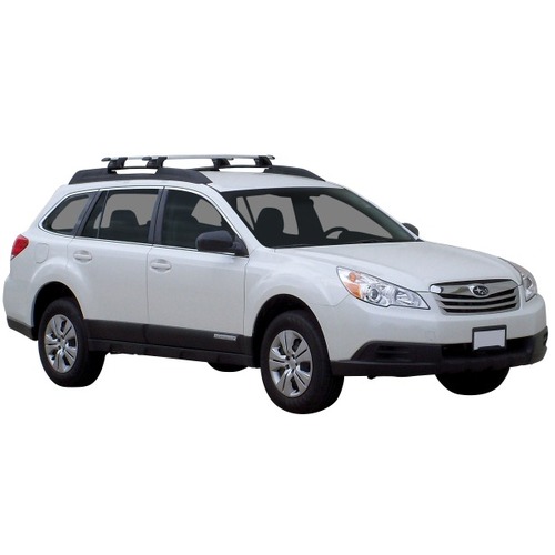 Yakima ThruBar 120cm Silver Pair (S16Y) To Suit Subaru Outback 5dr Wagon /2010-/2015