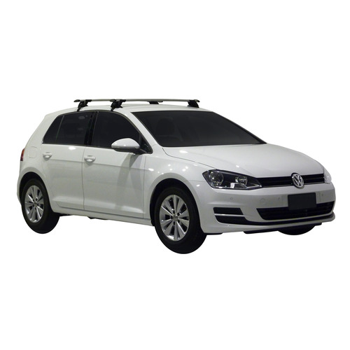 Yakima ThruBar 120cm Silver Pair (S16Y) To Suit Volkswagen Golf MK7 & 7.5 /2012-/2020