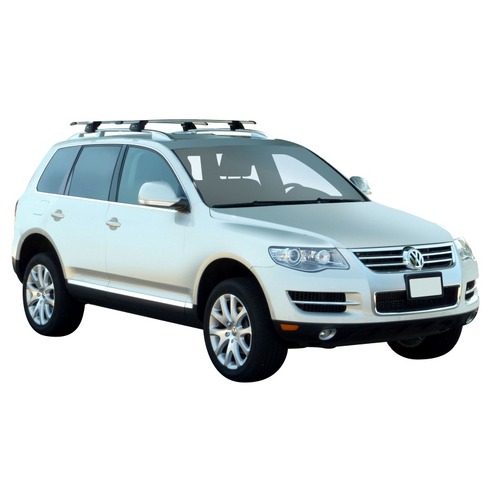 Yakima ThruBar 135cm Silver Pair (S17Y) To Suit Volkswagen Touareg 5dr SUV /2007-/2010