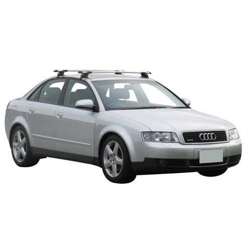 Yakima ThruBar 120cm Silver Pair (S16Y) To Suit Audi A4/S4/RS4 4dr Sedan /2001-/2008