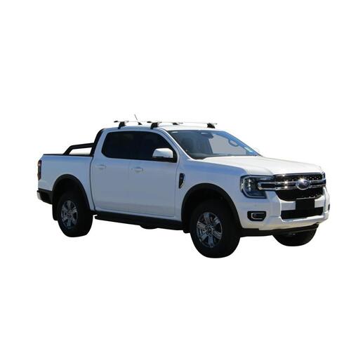 Yakima ThruBar 135cm Silver Pair (S17Y) To Suit Ford Ranger Double Cab 07/2022-/On